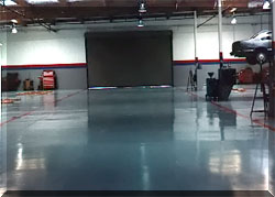 Ford Shop floor coated with CRU-Elite.