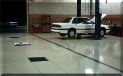 Nissan shop floor coated with CRU-Elite
